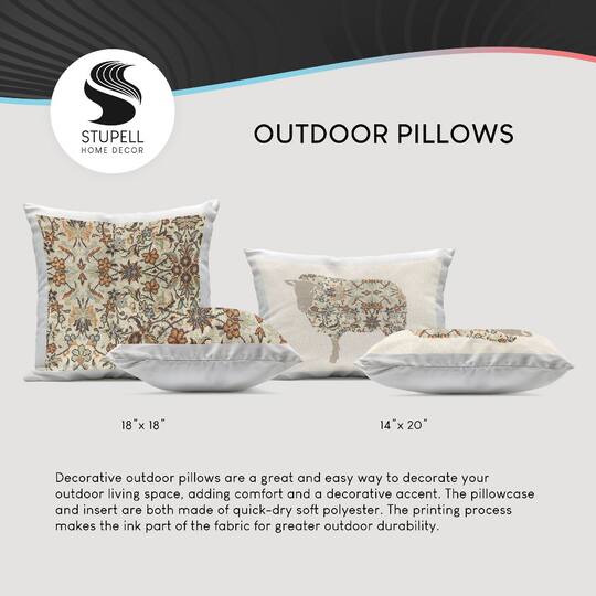 Stupell Industries Americana Beach Hut Outdoor Printed Pillow